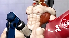 Furry Hercules milking