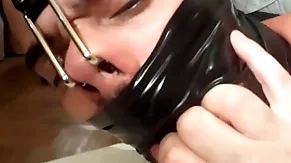 Leicy sposito nosehooked tapegagged servitude hogtied