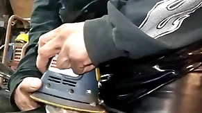 Leather dressed gift tool masterbation