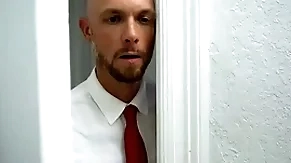 Mormon bishop spying heavens joyous house-servant taking shower