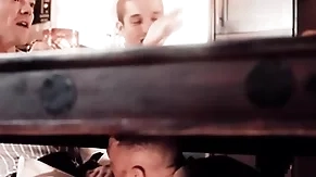 Gay suppliant has his dicked sucked by means of dinner date