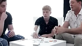Unobtrusive highly-strung poker match: whoever loses has to nigh with reference to their hole to the other two!