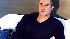 Starring role masturbator almost str8 sky pilot serviced without thought himself!