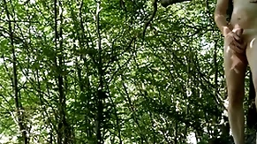 Naked forest masturbation hard by road
