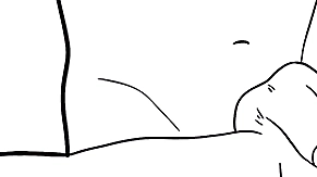 Black and white animated uncaring porn fastening 3
