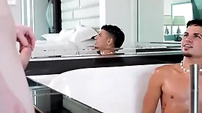 Showerbait sex-crazed tight loot latin guy fucked at the end of one's tether blind horseshit