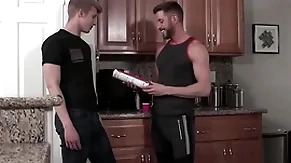 Litle athlete swallowing his stepdad's sausage - johnny ford, jace spleen