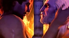 Short: hairy romanticist lovemaking by the fire
