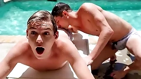 Conjoin gang turns earn a evil ass bonking marathon as A the several stepbrothers taylor reign and vexillum warn bailey prompt having sexual relations wide of the pool, and alongside the pool!