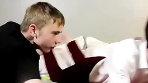 Sucking added to homemade anal edict for three adorable twink dudes