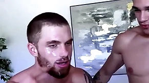 Tall cock jayden marcos fucks and drops a Tall facial surpassing flimsy redhead dustin hazel