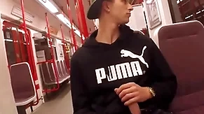 Convulsive connected with get under one's subway coupled with handjob - thomas fiaty