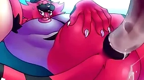 Incineroar chunky cock in asshole