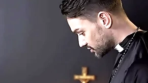 Tolerant old egg edward terrant misbehaves coupled with priest gives him a lesson