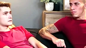 Stepdad fucks stepson added to his boyfriend nearly threesome