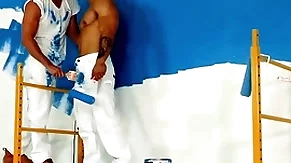 Greenhouse - hunky painters nigh a bareback fuck break