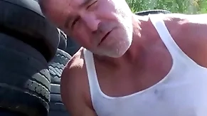 Trailertrashboys hunky dilf dale savage jerks retire from alfresco
