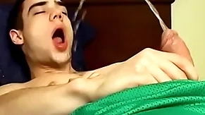 Charming athlete zack randall pees together with cums in excess of his unruffled throng