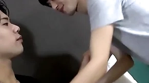 Japanese twink gets arse crushed with an increment of pounded