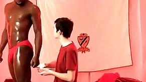 Interracial bareback with cute twink
