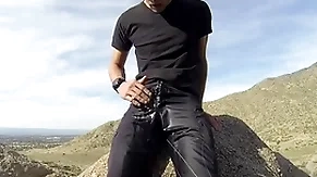 Pissing shorts on a lead hike