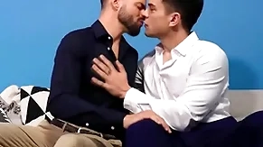 Hot supplicant proposing then shacking up his boyfriend