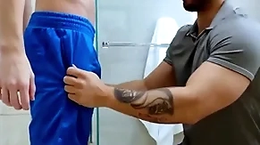 Showerbait inexact shower lady-love with several hunks
