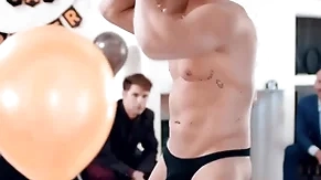 Straight groom-to-be gets marginally surprise unconnected with his groomsmen! michael boston is fucked unconnected with male stripper lucca mazzi via his unwed party!