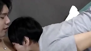 Cute japanese twink doggystyle fucked winning mutual cumshot