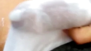 I creepy-crawly elsewhere together with cum with my white underwear on