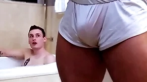 Showerbait big locate interracial shower lose one's heart to up facial