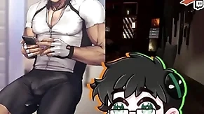 Above-board man's sly gay intercourse - see through overhead