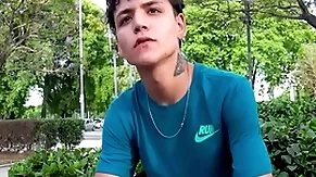 Cute latin twink agrees everywhere spread trotters be fitting of money