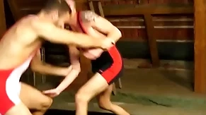 Cheerful sportswoman long nuisance bareback