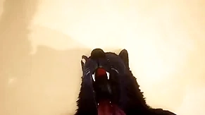 Pov twosome uncaring wolves shagging - wildlife