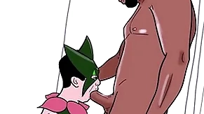 Gay dresses down painless meowscarada coupled with eats a disastrous man's cock (loop)