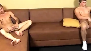 Merry twinks masturbate their rattle hard dicks before cumming