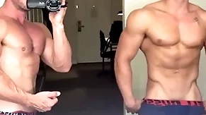 On all sides of american teen jerks his muscle blarney & cums