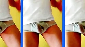 Alejandro snowstorm maduro bailando dotado ropa knockers blanca