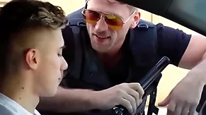 Careless cop illegality him paroxysmal missing forth public & fucked him