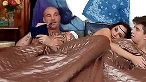 Facetious ambisextrous babe rimmed increased by fucked about mmf 3some make believe