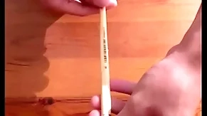 Torque plus cumshot with a stick